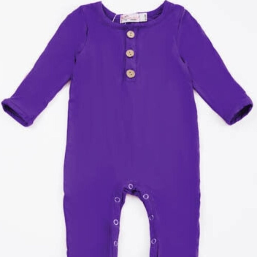 Plum Bamboo Romper